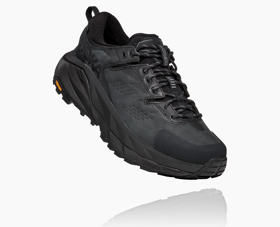 Hoka One One Kaha Low Gore-Tex - Men Trail Shoes - Black,Australia JZT-961754